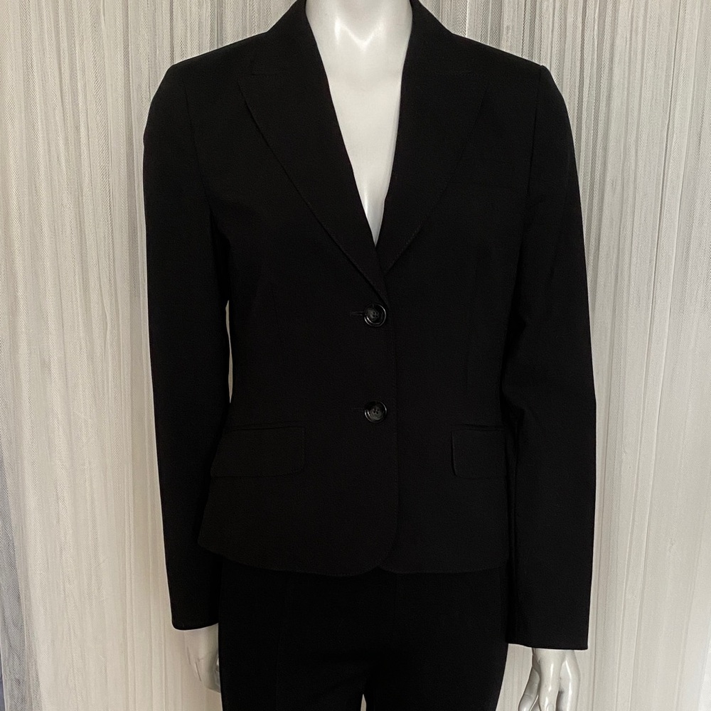 Vintage Y2K Esprit Collection Classic Black Women's Short 2 Button Blazer Sz 6